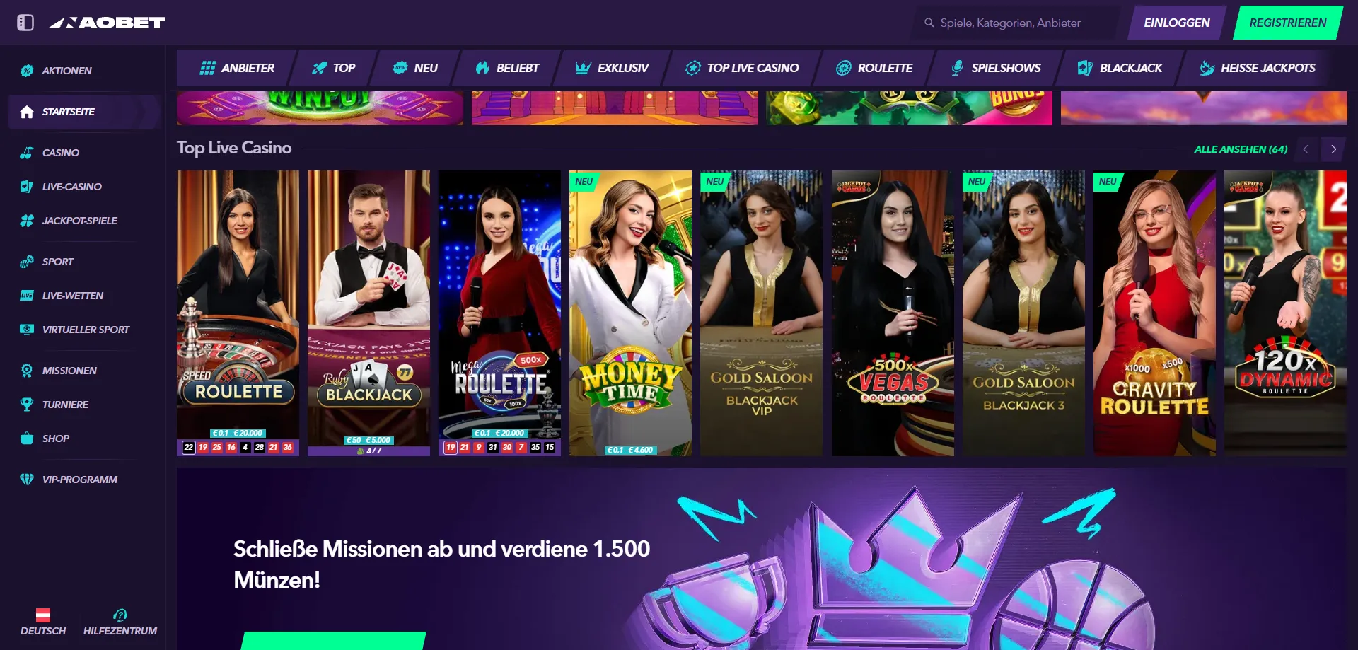 NaoBet Live Casino Aktionen – Cashback und Reload-Boni für Stammkunden